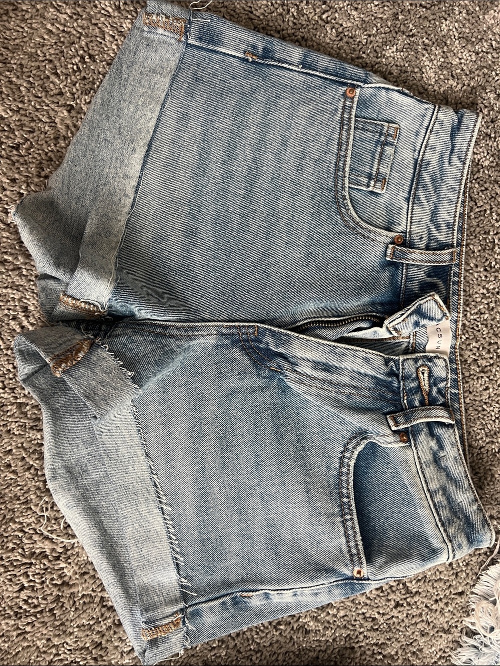 MOM jean shorts